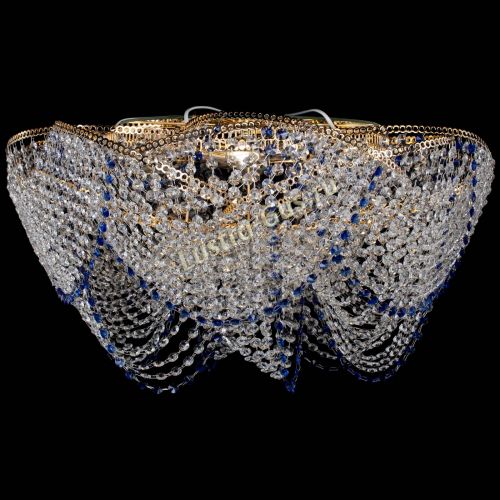 Люстра Галактика №4 синяя в Симферополе Гусь Хрустальный