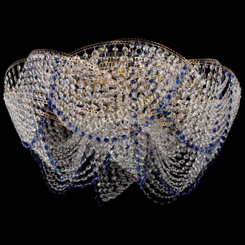 Люстра Галактика №4 синяя в Симферополе Гусь Хрустальный