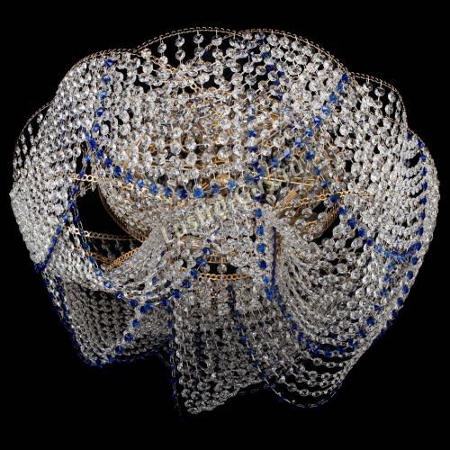 Люстра Галактика №4 синяя в Симферополе Гусь Хрустальный