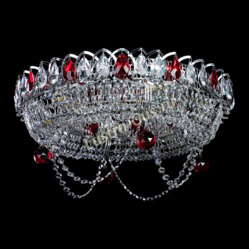 Люстра Глория №1 красная в Симферополе Гусь Хрустальный