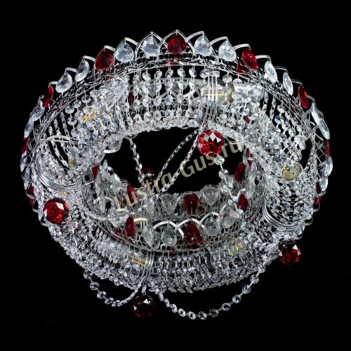 Люстра Глория №1 красная в Симферополе Гусь Хрустальный