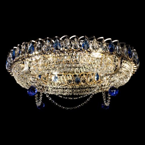 Люстра Глория №1 синяя в Симферополе Гусь Хрустальный