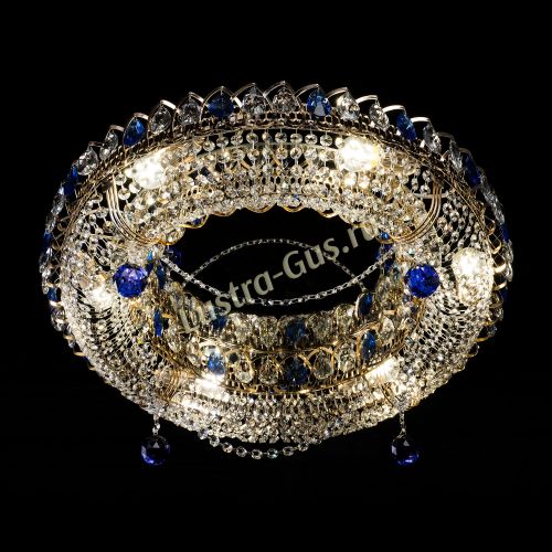 Люстра Глория №1 синяя в Симферополе Гусь Хрустальный