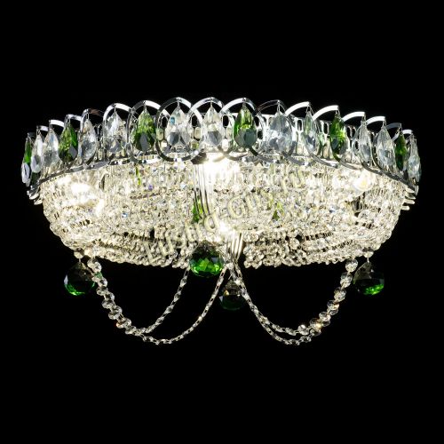 Люстра Глория №1 зеленая в Симферополе Гусь Хрустальный