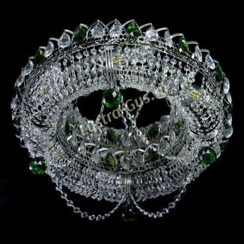 Люстра Глория №1 зеленая в Симферополе Гусь Хрустальный