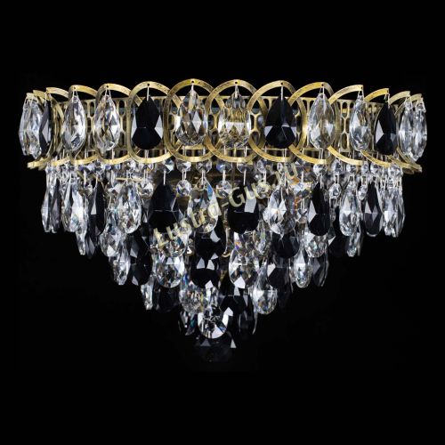 Люстра Грация №1 под бронзу черная в Симферополе Гусь Хрустальный