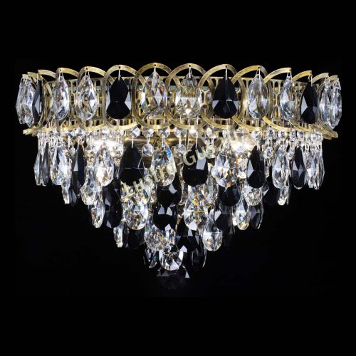 Люстра Грация №1 под бронзу черная в Симферополе Гусь Хрустальный