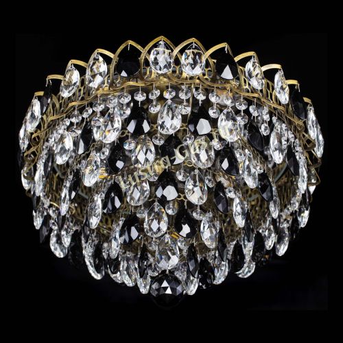 Люстра Грация №1 под бронзу черная в Симферополе Гусь Хрустальный