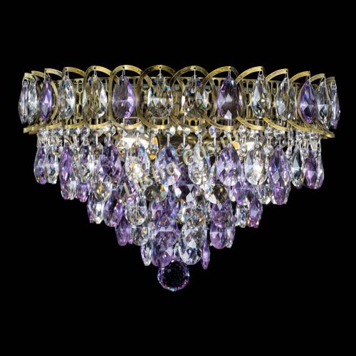 Люстра Грация №1 под бронзу фиолетовая в Симферополе Гусь Хрустальный