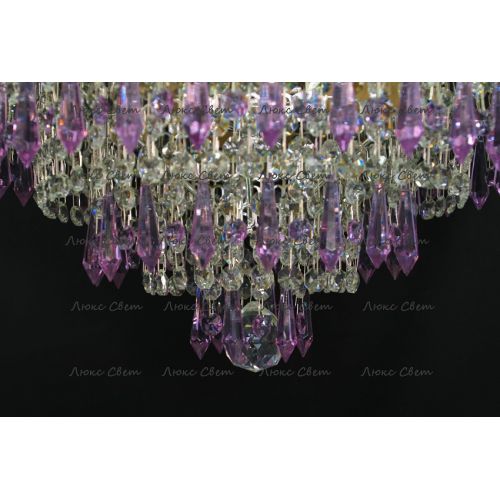 Люстра Ромашка Хризантема фиолетовая большой карашдаш в Симферополе Гусь Хрустальный