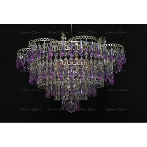 Люстра Ромашка Хризантема фиолетовая большой карашдаш в Симферополе Гусь Хрустальный