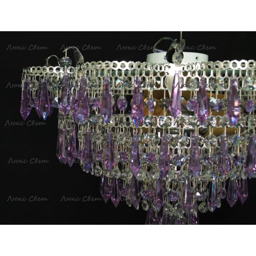 Люстра Ромашка Хризантема фиолетовая большой карашдаш в Симферополе Гусь Хрустальный