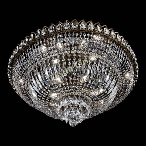 Люстра Хрустальный Каскад №1 700 мм под бронзу в Симферополе Гусь Хрустальный