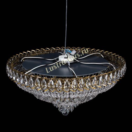 Люстра Хрустальный Каскад №1 700 мм под бронзу в Симферополе Гусь Хрустальный