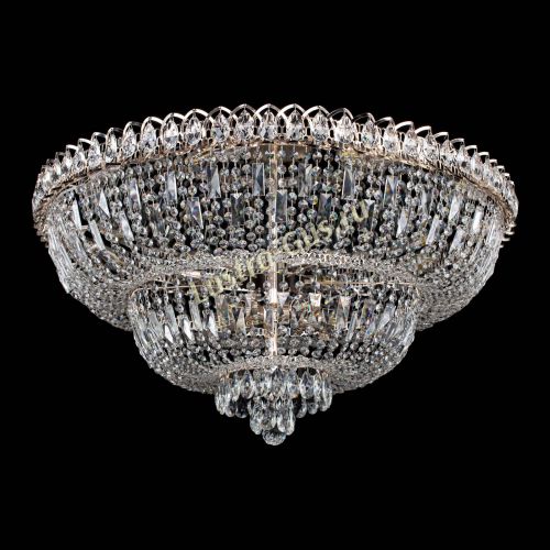 Люстра Хрустальный Каскад №15 с пластинками в Симферополе Гусь Хрустальный