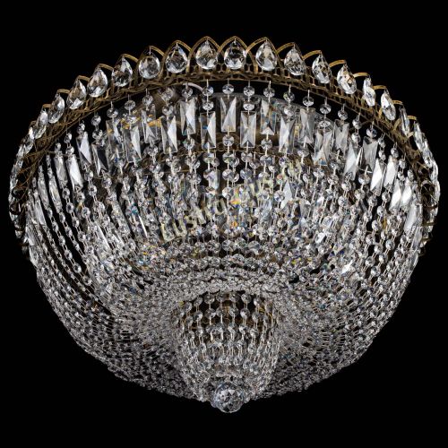 Люстра Хрустальный Каскад №2 журавлик под бронзу в Симферополе Гусь Хрустальный