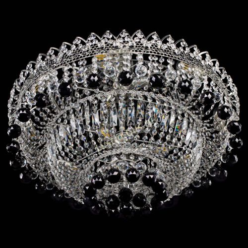 Люстра Хрустальный каскад №3 Шар черная в Симферополе Гусь Хрустальный