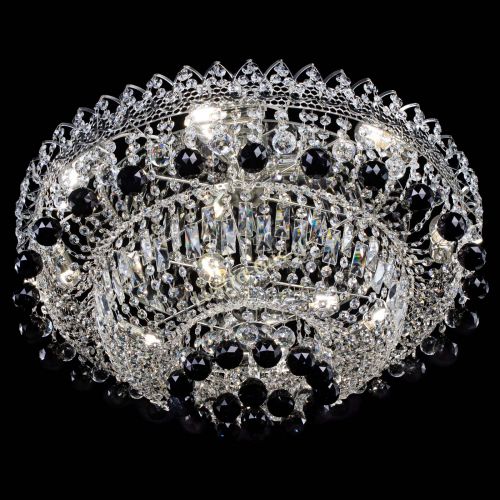 Люстра Хрустальный каскад №3 Шар черная в Симферополе Гусь Хрустальный