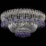 Люстра Хрустальный каскад №3 Шар фиолетовая в Симферополе