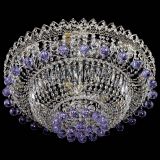 Люстра Хрустальный каскад №3 Шар фиолетовая в Симферополе
