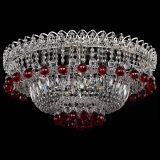 Люстра Хрустальный каскад №3 Шар красная в Симферополе