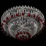 Люстра Хрустальный каскад №3 Шар красная в Симферополе