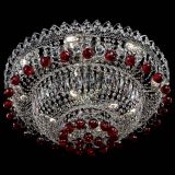 Люстра Хрустальный каскад №3 Шар красная в Симферополе