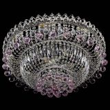 Люстра Хрустальный каскад №3 Шар розовая в Симферополе