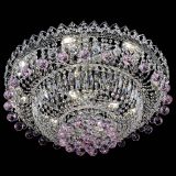 Люстра Хрустальный каскад №3 Шар розовая в Симферополе