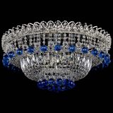 Люстра Хрустальный каскад №3 Шар синяя в Симферополе