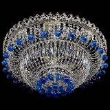 Люстра Хрустальный каскад №3 Шар синяя в Симферополе