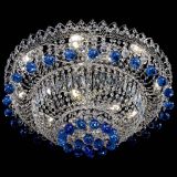 Люстра Хрустальный каскад №3 Шар синяя в Симферополе