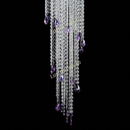 Люстра Хрустальный Каскад №5 фиолетовый в Симферополе Гусь Хрустальный