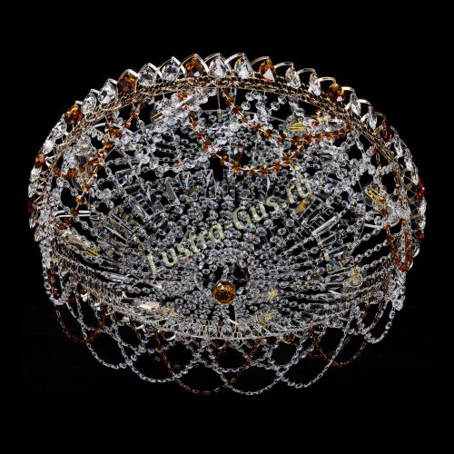 Люстра Каскад Ажур 700 мм чайный в Симферополе Гусь Хрустальный