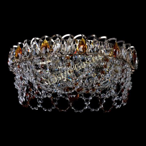 Люстра Хрустальный Каскад Ажур чайный в Симферополе Гусь Хрустальный