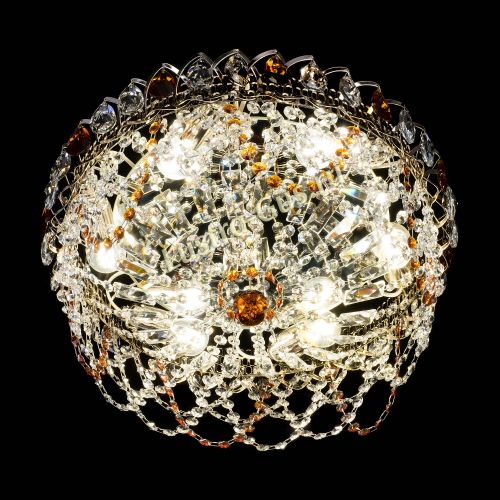 Люстра Хрустальный Каскад Ажур чайный в Симферополе Гусь Хрустальный