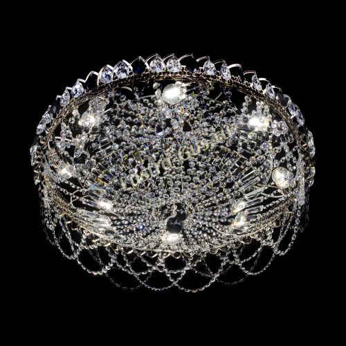 Люстра Каскад Ажур 700 мм черный в Симферополе Гусь Хрустальный