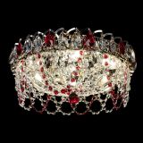 Люстра Хрустальный Каскад Ажур красный в Симферополе