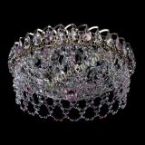 Люстра Хрустальный Каскад Ажур розовый в Симферополе