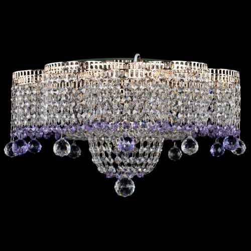 Люстра Камелия №4 фиолетовая в Симферополе Гусь Хрустальный