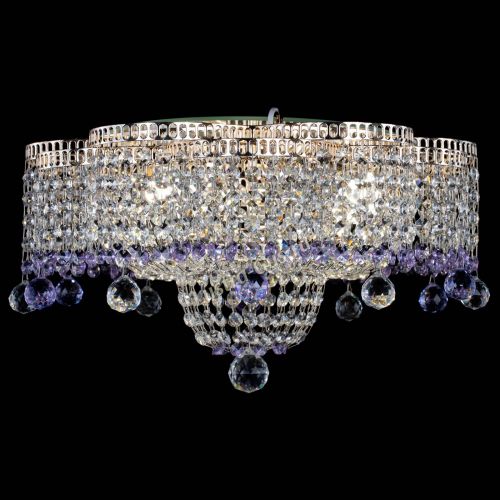 Люстра Камелия №4 фиолетовая в Симферополе Гусь Хрустальный