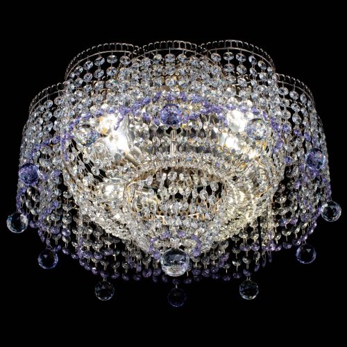 Люстра Камелия №4 фиолетовая в Симферополе Гусь Хрустальный