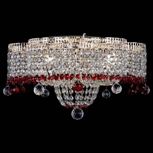 Люстра Камелия №4 красная в Симферополе Гусь Хрустальный