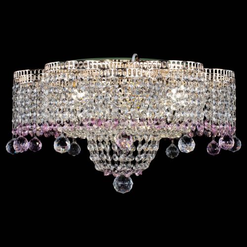 Люстра Камелия №4 розовая в Симферополе Гусь Хрустальный