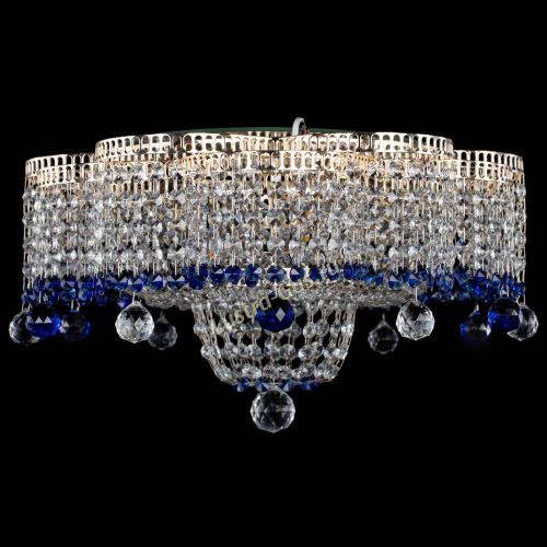 Люстра Камелия №4 синяя в Симферополе Гусь Хрустальный