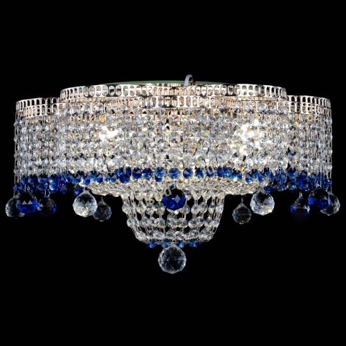 Люстра Камелия №4 синяя в Симферополе Гусь Хрустальный