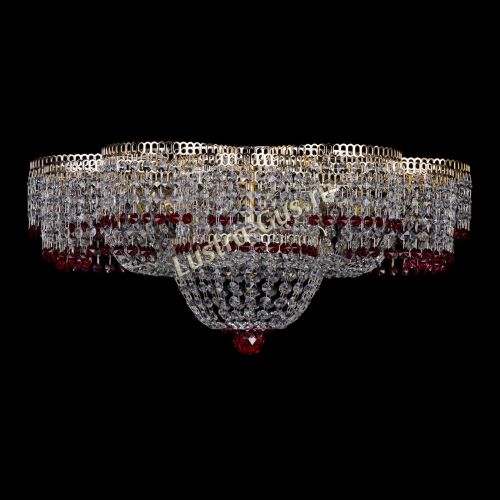 Люстра Камелия №1 красная в Симферополе Гусь Хрустальный