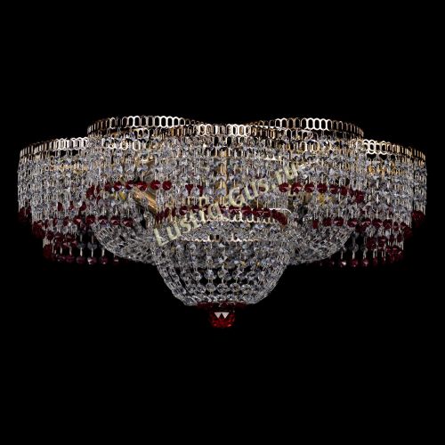 Люстра Камелия №1 красная в Симферополе Гусь Хрустальный