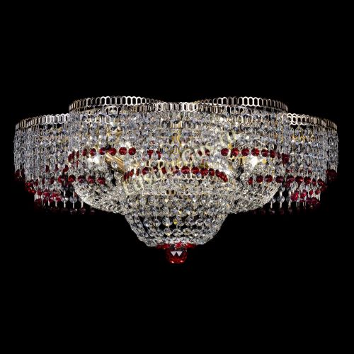 Люстра Камелия №1 красная в Симферополе Гусь Хрустальный