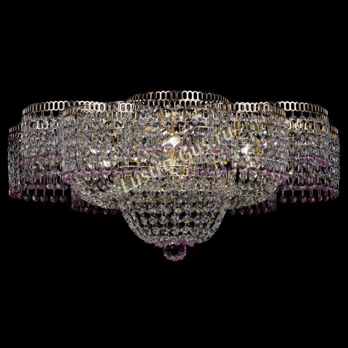 Люстра Камелия №1 розовая в Симферополе Гусь Хрустальный